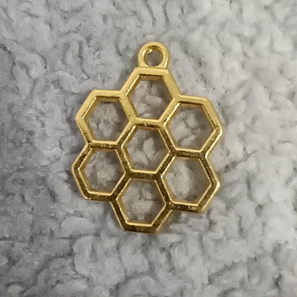 Honey 🍯 comb pendant upcycled and Atomized